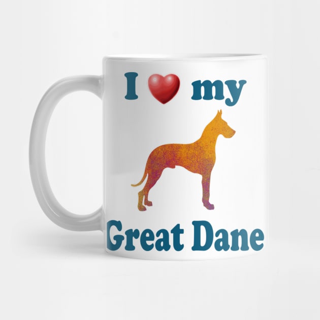 I Love My Great Dane by Naves